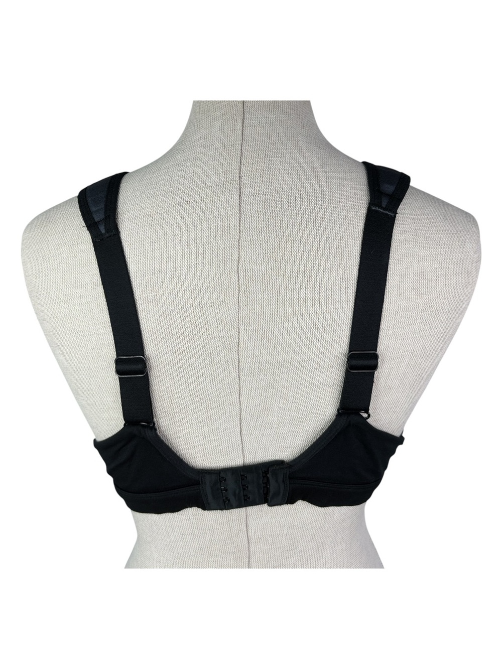 Brooks Running Maia Sports Bra 34D * Gray & Black Underwire Padded Straps Run - Picture 3 of 7
